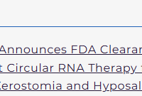 RiboX Therapeutics Announces FDA Clearance for IND Application of RXRG001, the First Circular RNA Therapy for the Treatment of Radiation-Induced Xerostomia and Hyposalivation